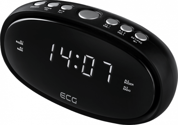  ECG RB 010 Black Rádiós ébresztőóra